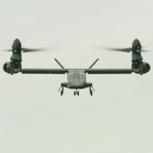 Bell V-280 Valor flying head-on with rotors up